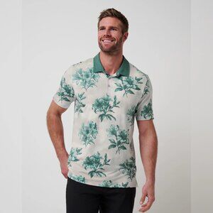 NWT Mens Travis Mathew Size XXL Moonbeam Featherweight Magnolia Golf Polo Shirt